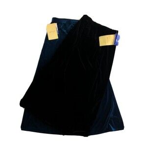 Susan Graver Style Womens Skirt Small Maxi Long Black & Teal Velour Lot of 2 NWT